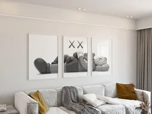 KAW Poster Set of 3 Hypebeast Wall Art and Minimalist Graffiti Poster