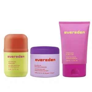 Evereden – Clear Skin Trio | Teens & Pre-Teens Cleanser, Toner Pads & Gel-Cream | For Ages 12+
