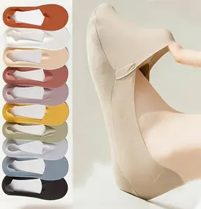 10 Pairs Women’s Invisible No-Show Socks – Breathable Polyester, Cushioned Sole, Anti-Slip Design, Soft Knit Fabric, Comfort Fit for Daily Casual Wear, Flats, Sneakers & Loafers, Sponge cushion at the bottom, wash-resistant knit, Durable for Any Occasion