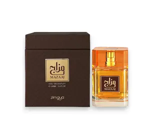Zimaya | Mazaaj | Eau De Parfum | Unisex Fragrance | 100 ML | Caramel - Cinnamon & Amber Notes