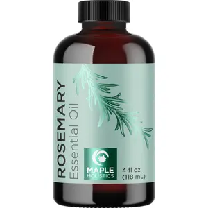 Maple Holistics Rosemary Essential Oil for Hair, Skin, DIY and more Pure Vegan Oil For Men Women All Hair Types Treatment Oil For Fuller Looking Hair
