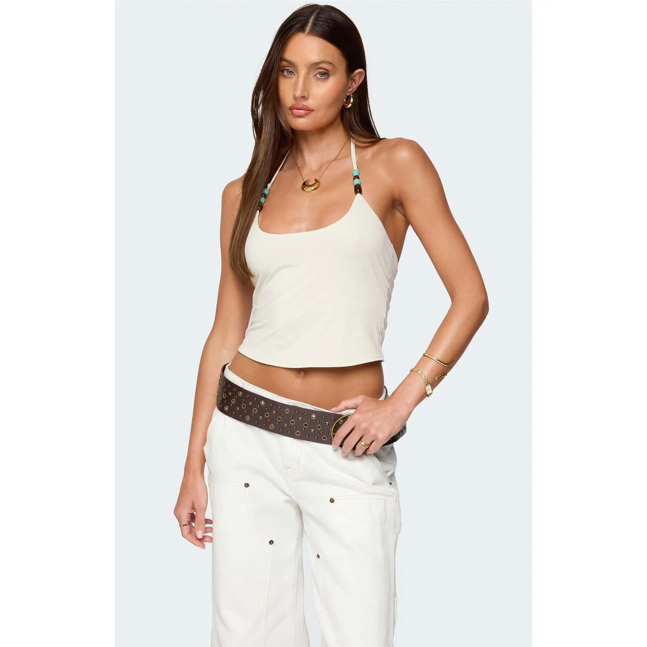 Edikted Women's Radley Bead Halter Top