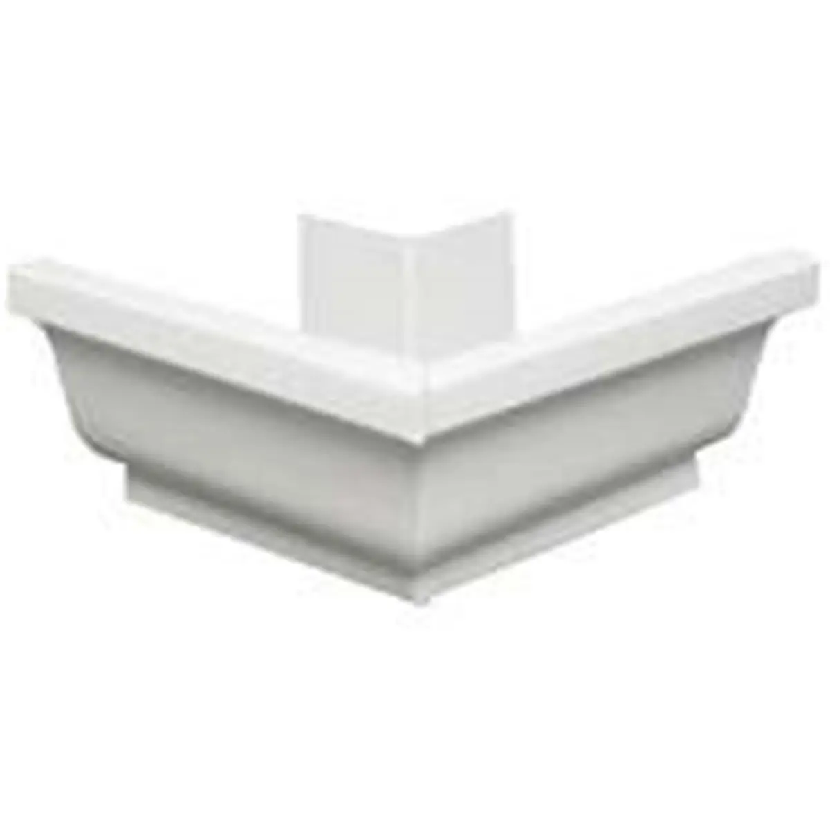 Amerimax Home Products 27202 Aluminum Roof Gutter Outside Mitre, White - 5 In., Fits 5 In. Gutters, 13.38 x 8.63 x 8.5 In.