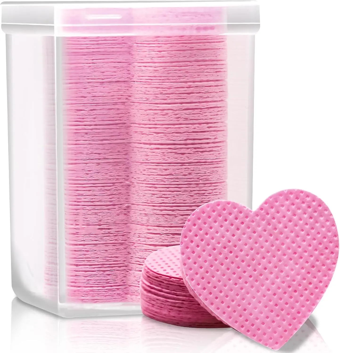 Halloween Fall Gift Pink Lint-Free Non-Woven Wipes (200-Pack), Gentle Makeup Remover for Lashes/Nails, Wipe Off Glue, Halloween Fall Lash Extension Supplies