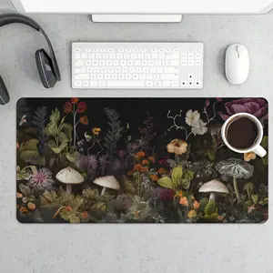 Gaming Mouse Pad with Floral Design for Enhanced Precision and Comfort Detailed Botanical Art for Gamers Elevate Your Gaming Experience