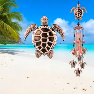 Outdoor Turtle Wind Chimes - Memorial Sea turtles Wind Chime,Windchimes for Patio Outdoor Garden Decoration,Christmas Gifts,Wind catcher