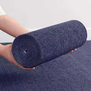 Reusable Self-Adhesive Floor Pads, Washable Mats for Kitchen Door Office Bedroom Living Room, Felt Fabric Carpet, Non-Slip Rugs