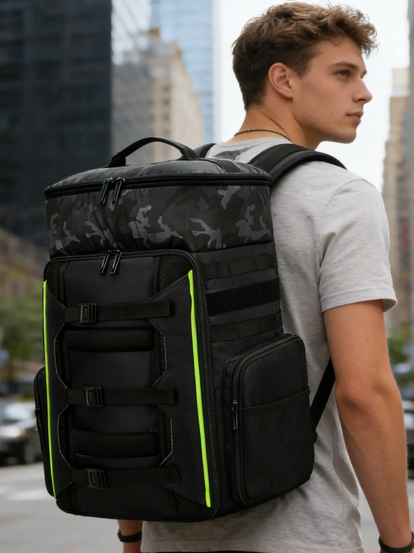 Drone/skateboard Backpack with Tablet Case, Fits Up to 10 Inch Tablets, Fashionable and Practical Design, Ideal for Daily Use, School, Travel