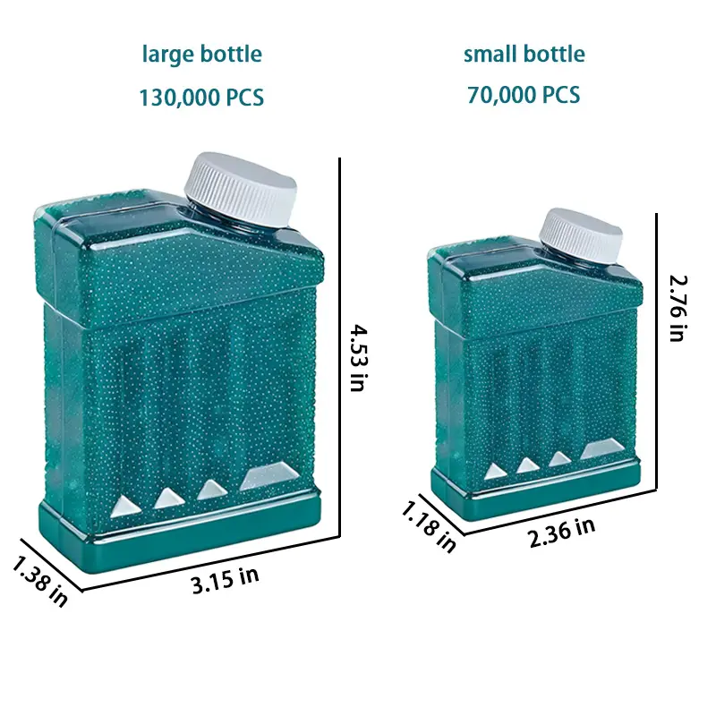 Expanding balls, 7–8 mm; one bottle contains approximately 130,000 pieces, for expanding balls in hydroponic toys. Suitable for hydroponic systems and soilless plant cultivation, hydroponic decorations, vase decorations
