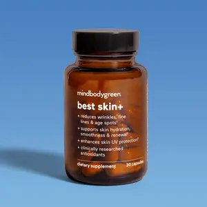 mindbodygreen Best Skin+ - 30 Capsules - Clinically Researched Antioxidants for Skin Elasticity & UV Protection - Reduces Wrinkles & Fine Lines - Healthcare Supplement