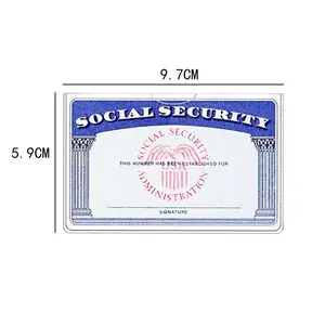 10Pcs Clear Card Protector Sleeves for Social Security Card, Driver's License, Medical Insurance, ID Badge, Credit Cards & Kpop Photocards
