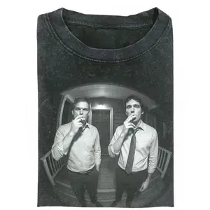 Dexter TV Show Shirt, SmOOking Dexter Character Print, Dark Thriller Graphic Tee, Crime Drama T-shirt, Vintage Dexter Shirt, Gift for Men, Gift for Women, Crew Neck T-shirt, Trending T-shirt