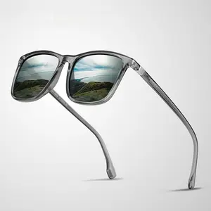 Unisex Classic Square Frame Polarized Sunglasses, Anti-UV, Anti-Glare, UV Protected Resin Lens Sports & Outdoor Driving Eyewear, Sunglasses For Women, Men's Sunglasses outdoorfun,summerwins,father'sdaygifts,campingessentials,campinggear