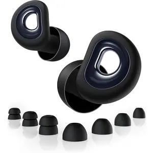 Youth Water Sports Noise-Canceling Earplugs - Soft Sponge, Removable, Waterproof, Compact Case Included, Swimming Pool Accessories (Ideal for Sleep, Study)
