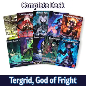 Tergrid, God of Fright Proxy Commander Deck - Ready-To-Play Complete Deck With 100 Cards + Tokens