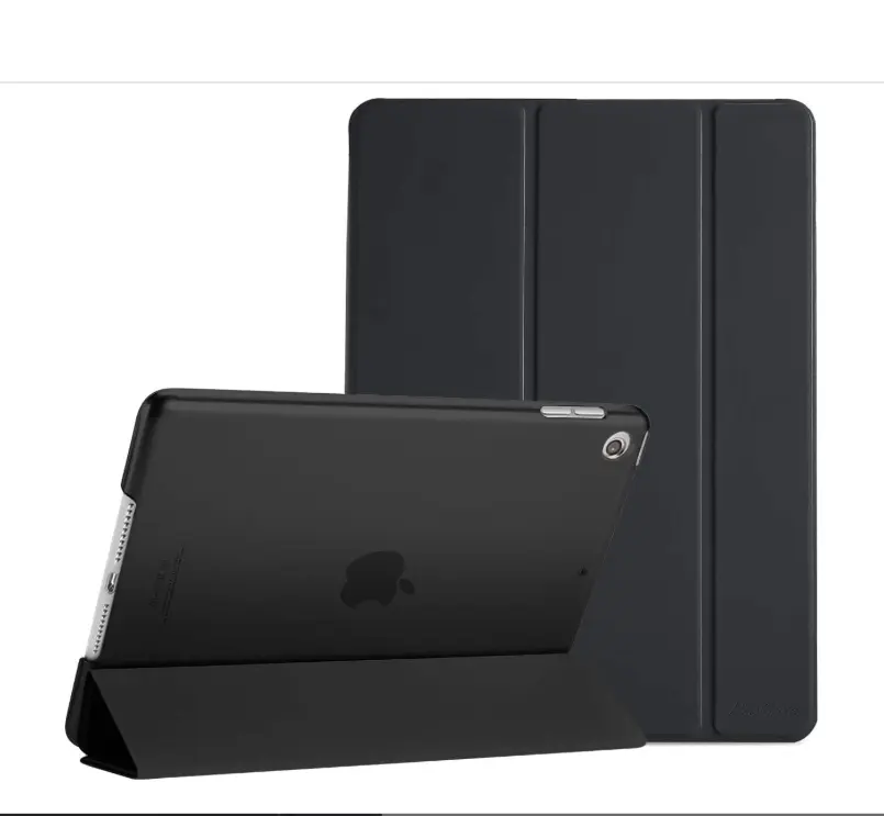 for iPad 9th/ 8th/ 7th Generation Case 10.2 Inch (2021/2020/2019 Release), 10.2 iPad Case 9th/ 8th/ 7th Gen Cover, Slim Smart Cover with Translucent Hard Shell Back -Black