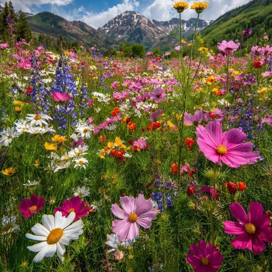 800 Wildflower Seeds for Planting – Mixed Flower Seeds for Garden, Colorful Bloom Variety for Outdoor Yard, Easy to Grow Seeds Only, Not Live Plants