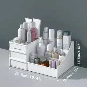 Home cosmetic storage box, expandable storage, suitable for all kinds of cosmetics, neatly organized. A good partner for the bedroom. Cosmetic storage box | Suitable for desktops, dressing tables, and bathrooms. Minimalist and lightweight design