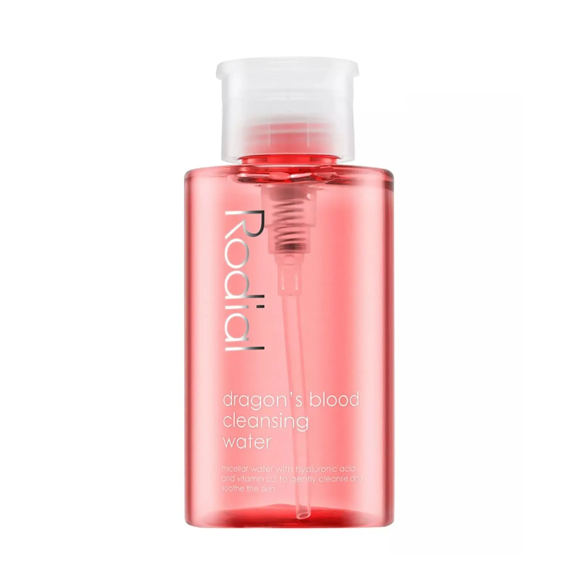 Rodial Dragon's Blood Micellar Cleansing Water - Hydrating No-Rinse Makeup Remover for Waterproof Cosmetics with Hyaluronic Acid & Niacinamide, Moisturizer, Pad, Cotton Pads, Wipe, Water Proof, Lightweight, Cleanser, Micellar Water