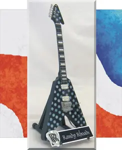 RANDY RHOADS Miniature Guitar from OZZY OSBOURNE with Guitar Pick