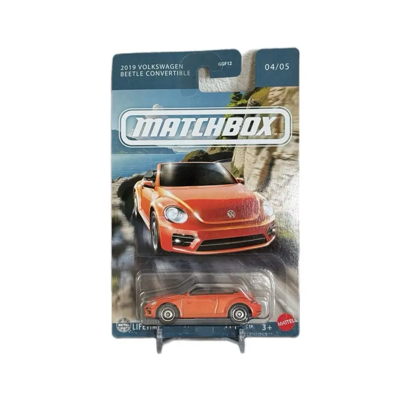 New Matchbox 2019 Volkswagen Beetle Convertible 1/64 Diecast Metal Toy Vehicle, Collectible Model Car GGF12 for Model Cars Enthusiasts