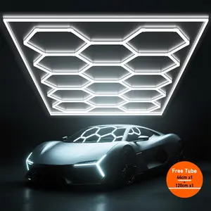 Hykoont 500000LM LED Hexagon Lights DIY Modular Lighting Kit for Creative Wall Art Designs, Plug and Play Design Decorative Installation Modern Fixtures Glow BlackFriday