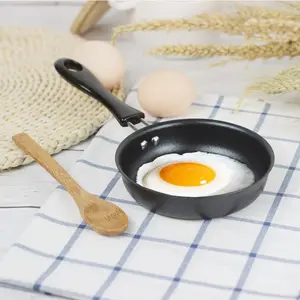 Non-stick Frying Pan, 1 Count Black Durable Iron Mini Frying Pan, Egg Frying Pan, Easy-clean Versatile Mini Frying Pan for Breakfast, Lunch & Dinner, Nonstick Frying Pan, Cooking Pan