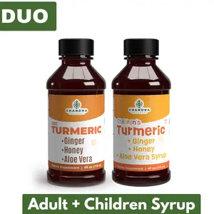 DUO Chandra Wellness Turmeric, Ginger, Honey & Aloe Vera Syrups