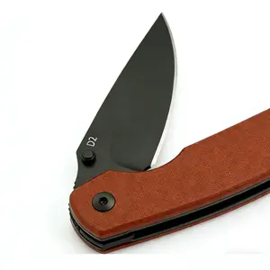 D2 Folding Knife / Pointed-Tip Pocket Knife / Outdoor Multi-Functional Knife