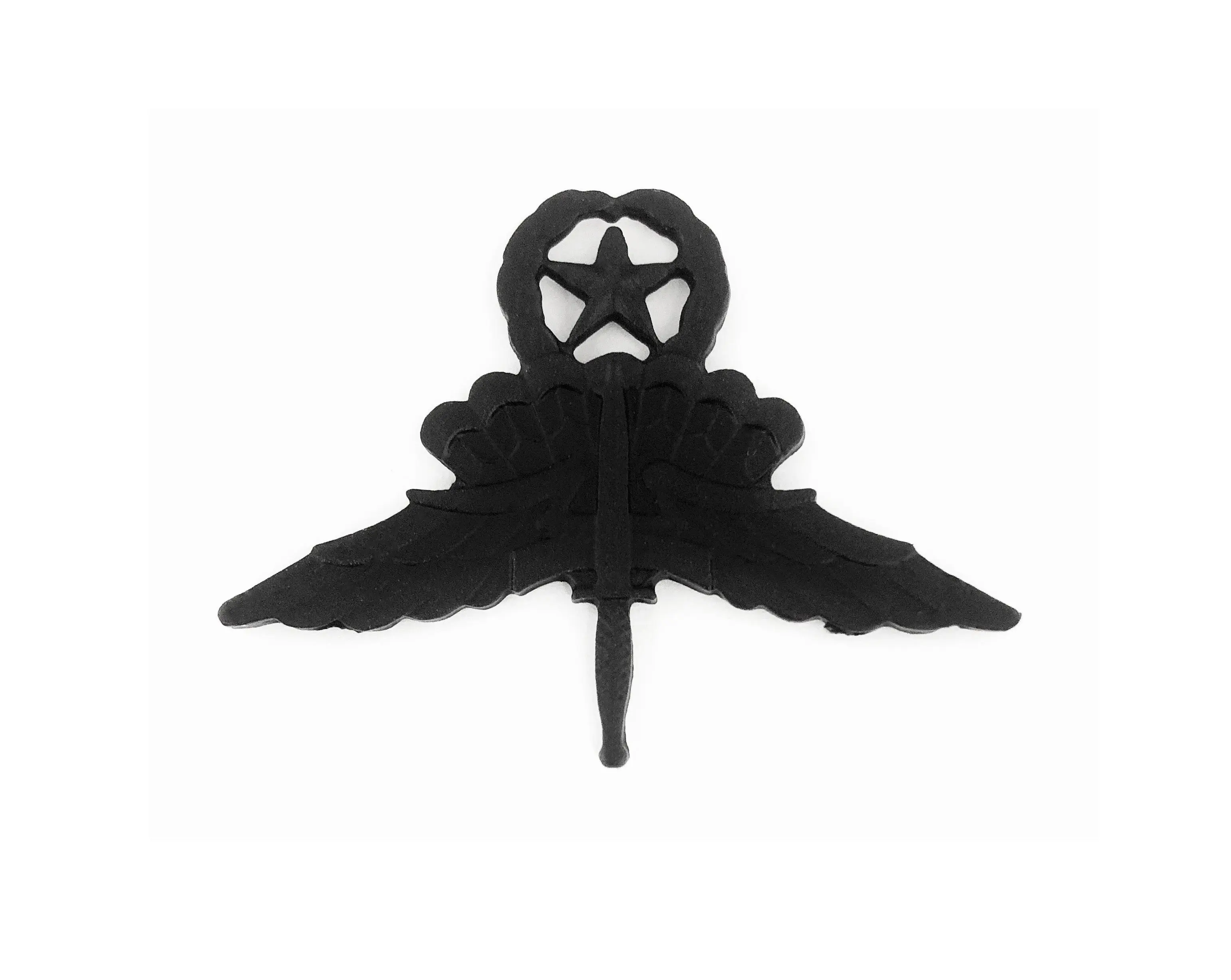 U.S. Army Military Free Fall Parachutist (Halo) Master STA-BRITE® BLACK Metal Pin-on Badge