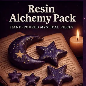 Handmade Resin Trinkets — Mini Hearts, Crystals, Dice, and More