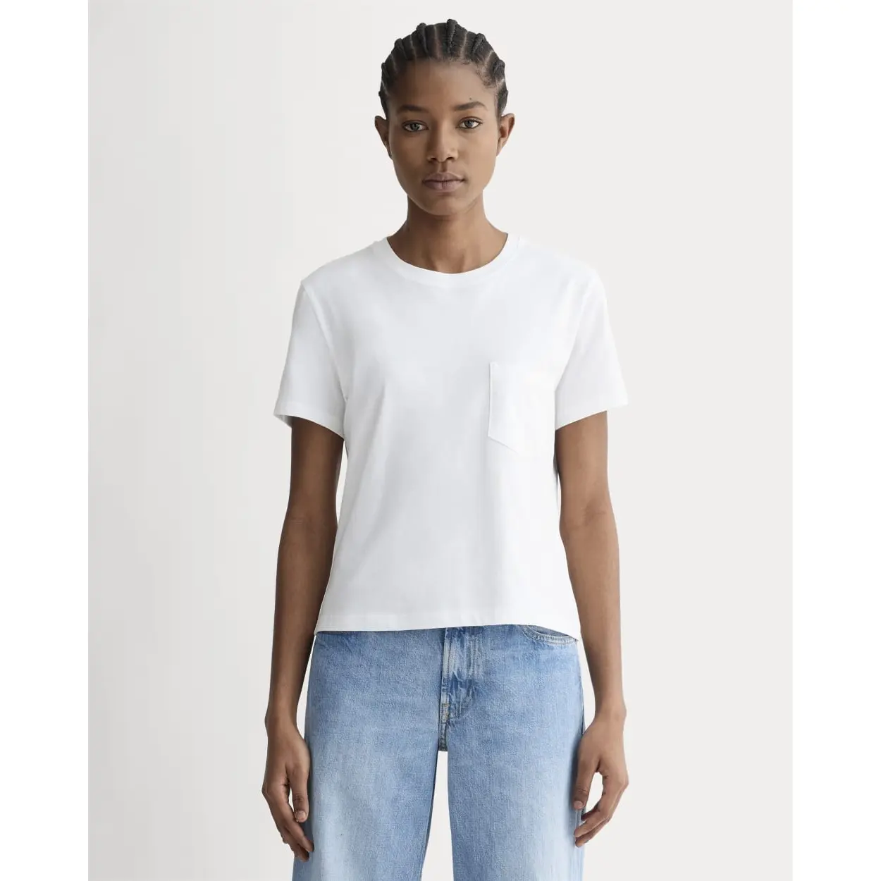 The Box-Cut Tee in Essential Cotton | Pocket