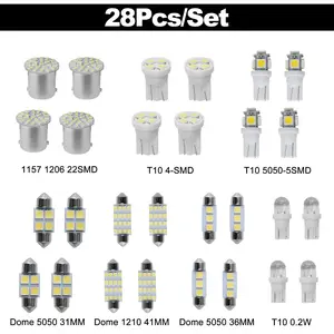 28PCS Dome Light Interior Car Lights Bulb Kit Sets LED Light Bulbs Interior for Car, Vehicle, Trunk, Cargo Door
