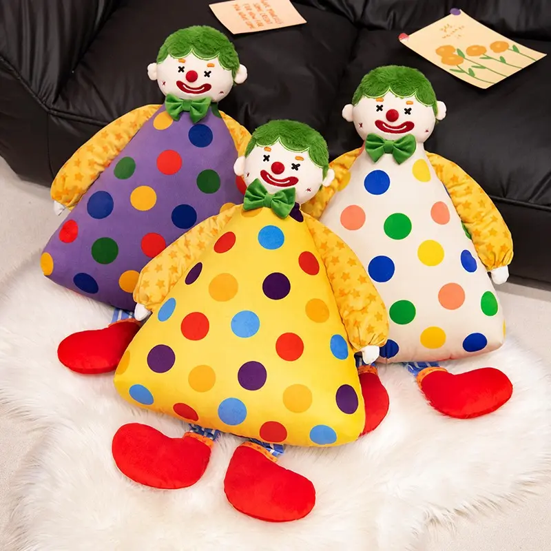 65cm Cute Circus Clown Plush Toy – Whimsical Clown Doll for Kids (Holiday Gift & Decoration)