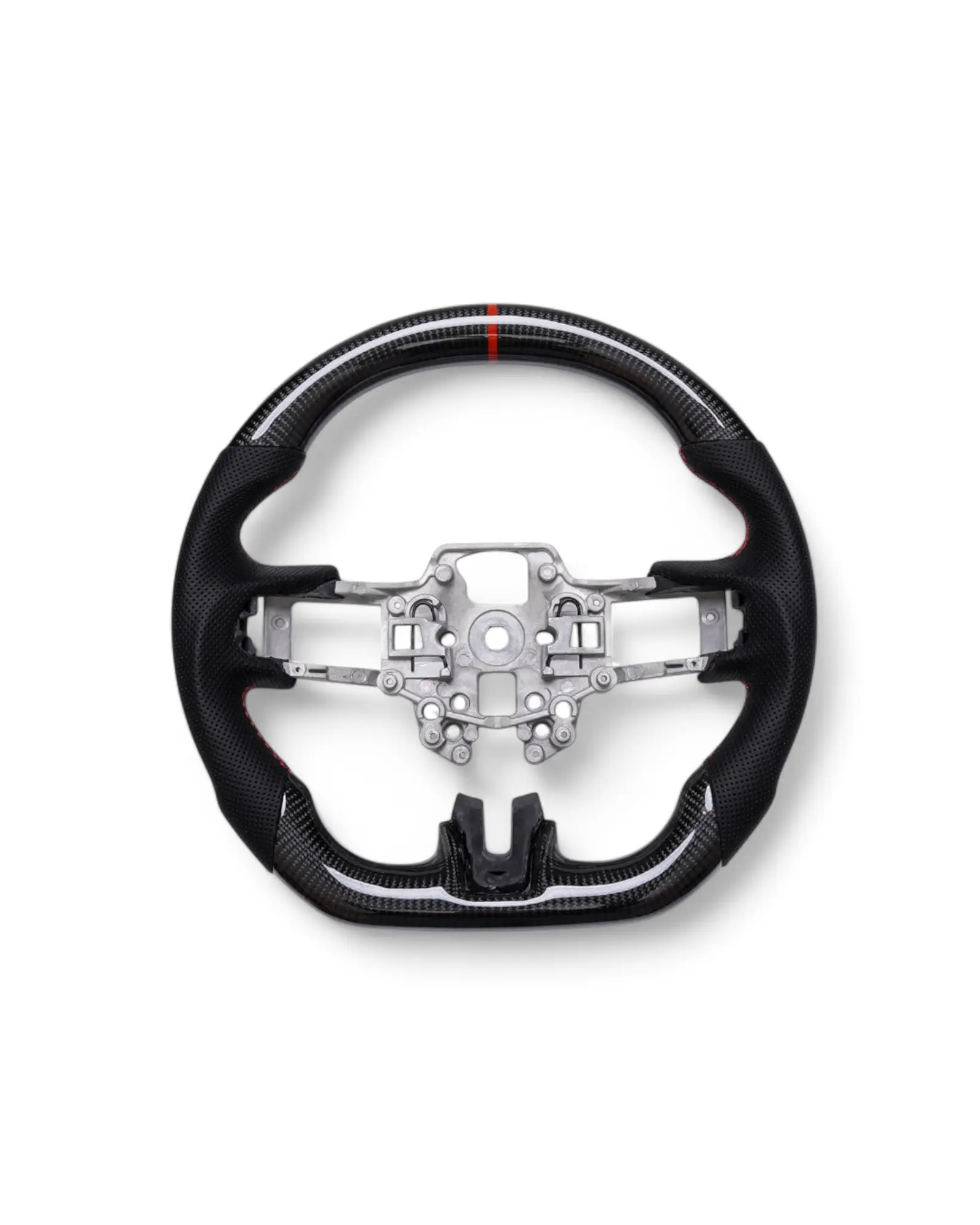 Custom Carbon Fiber / Alcantara leather Steering Wheel for Ford Mustang (2018–2023)