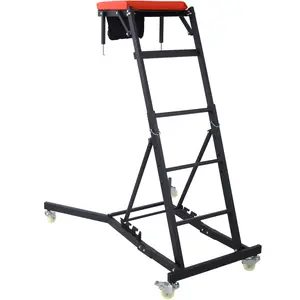 Top Automotive Creeper, Engine Creeper 42.5"-66", 330 LBS Capacity High Top Creeper, 4 Swivel Caster Wheels, Padded Deck, Foldable Creeper for Home Garage, Workshop Repair Maintenance