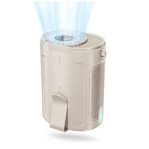 Portable Fan with Dual Clip, Personal Waist Fan Up to 25 H, 4 Speeds 6600 RPM, Wearable Belt Fan, Long-Lasting Working Time, USB Charging Port