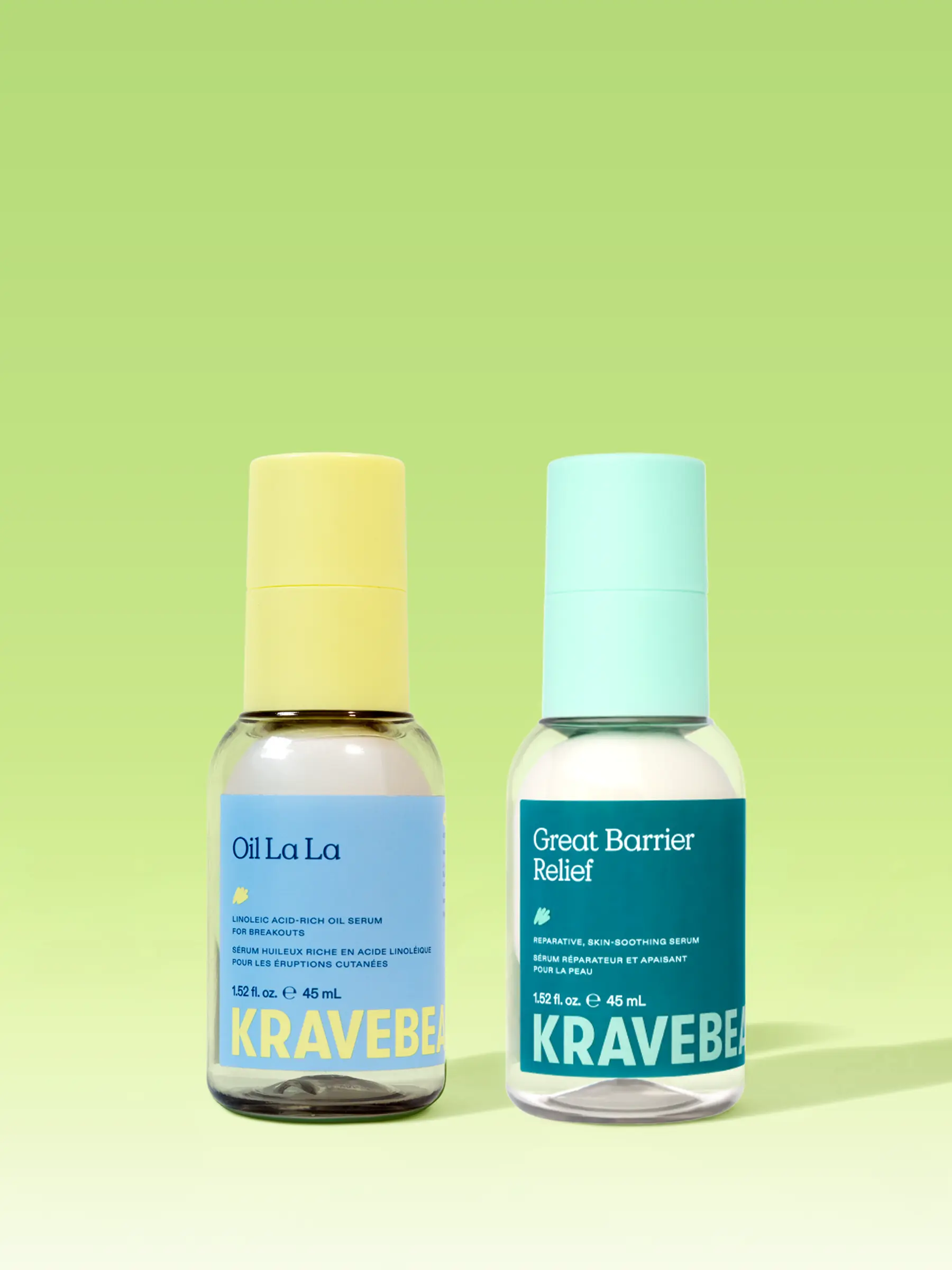 KraveBeauty Clear Skin Barrier Duo - Prevent, Soothe & Heal Breakouts with Oil La La and Great Barrier Relief