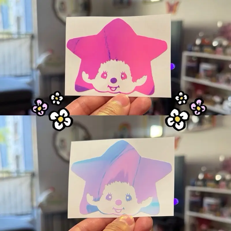 Star Monkey Cutie Adorable Vinyl Car Decal Laptop Decal Cute Car Window Bumper Sticker Water Bottle Decal