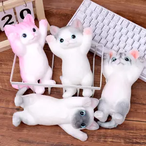 Large Squishy Cat Cute Taba Cat Squeeze Toy Simulation Cats Doll Toys Cute Kitty Squishy Stress Relidf Toy