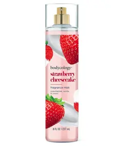Bodycology – Strawberry Cheesecake Long‑Lasting Body Mist with Sweet Strawberry, Berry Cream & Warm Vanilla, 8 fl oz – Bodycology