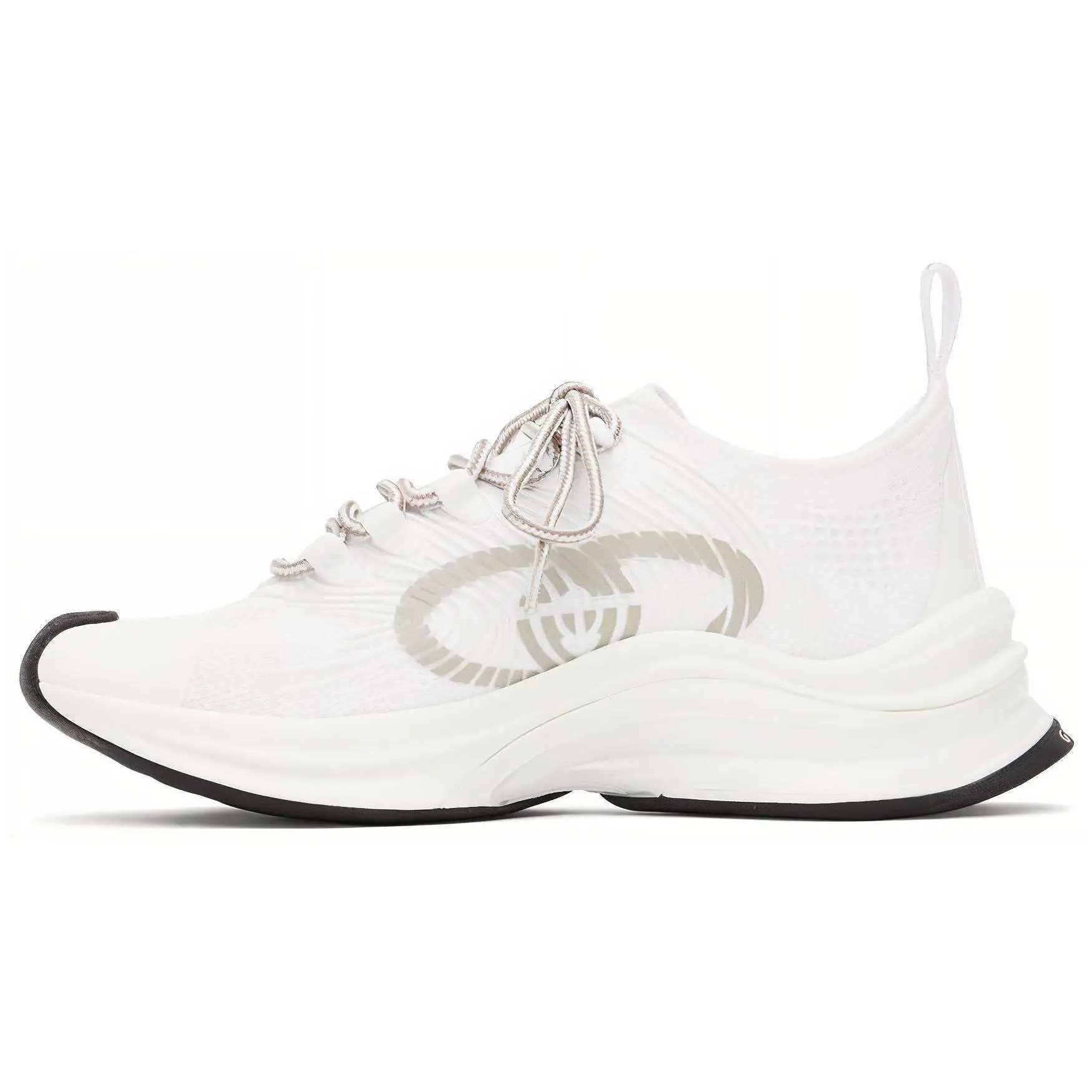 Gucci Men's RUN Lace-Up Round-Toe Durable Low-Top Casual Sneakers in White Runner Sports Shoes shoes to get shoes to get maison mihara gamma 11s outfits Running Athletic official_bullseyedeals sneakers for men zapato para hombre official_bullseyedeals