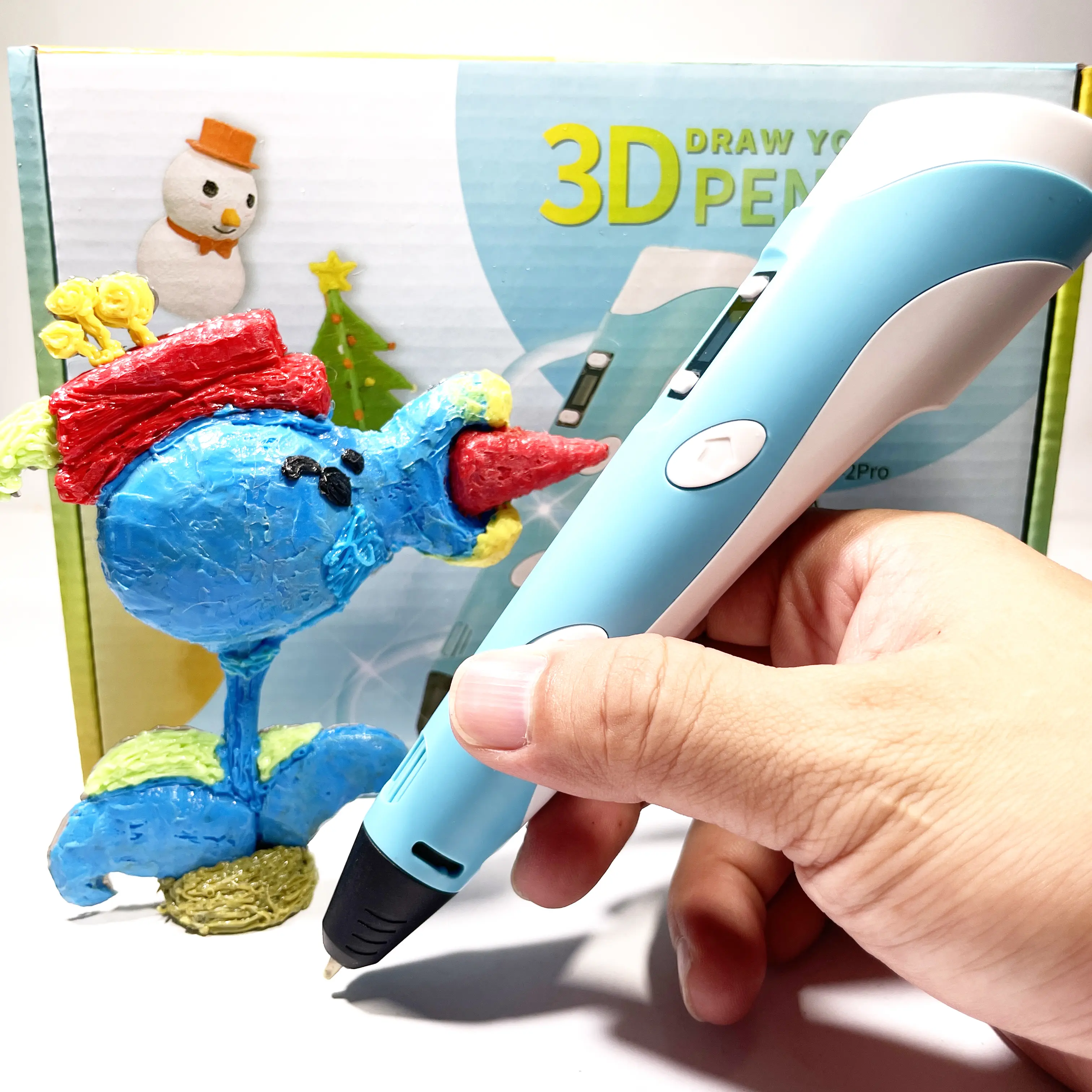 Super 3D Printing Pen -P2 1.75mm ABS & PLA Compatible, Ultrasonic Nozzle, Stepless Speed Slider, CE Certified, for Sketch, Doodle, Paint, Artists, Kids (Computers & Office 3D Printing Supplies), Build