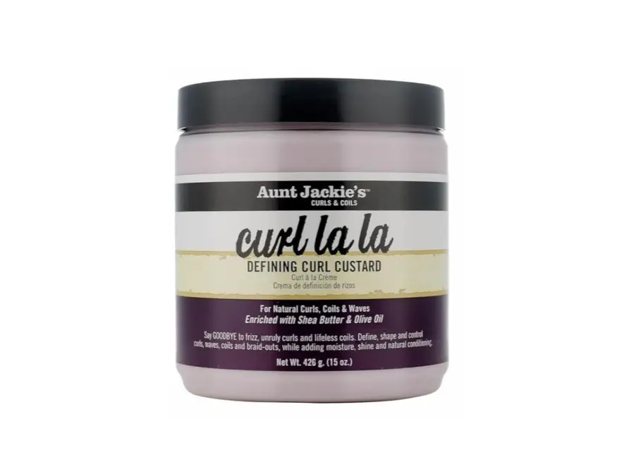 Aunt Jackie's Curl La La, Lightweight Curl Defining Custard, Enriched with Shea Butter & Olive Oil, Basic, 15 Ounce