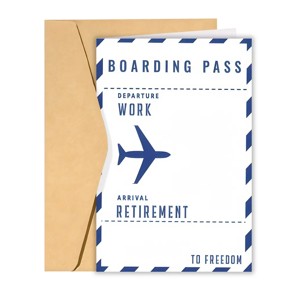 1pc Funny Humorous Farewell Cardstock Greeting Card | Perfect For Retirement, Job Change, Ideal Gift For Friends, Brothers, Sisters, Sons, Daughters, Coworkers