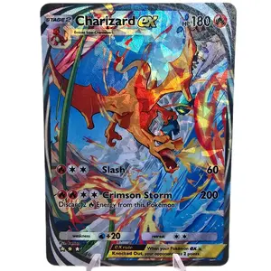 Custom Charizard EX - Pokémon Pocket Edition | Rainbow Glass Holo OR Rainbow Glass Textured Holo | Physical Fan-Art Card