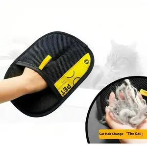 Pet Hair Remover, Electrostatic Pet Hair Removal Gloves, Reusable Cat&Dog Hair Remover for Couch, Furniture, Carpet, Car Seat.reusable cat, removal cleaning, pet hair brush, per hair removal gloves, hair removal gloves, double-sided grooming mitt