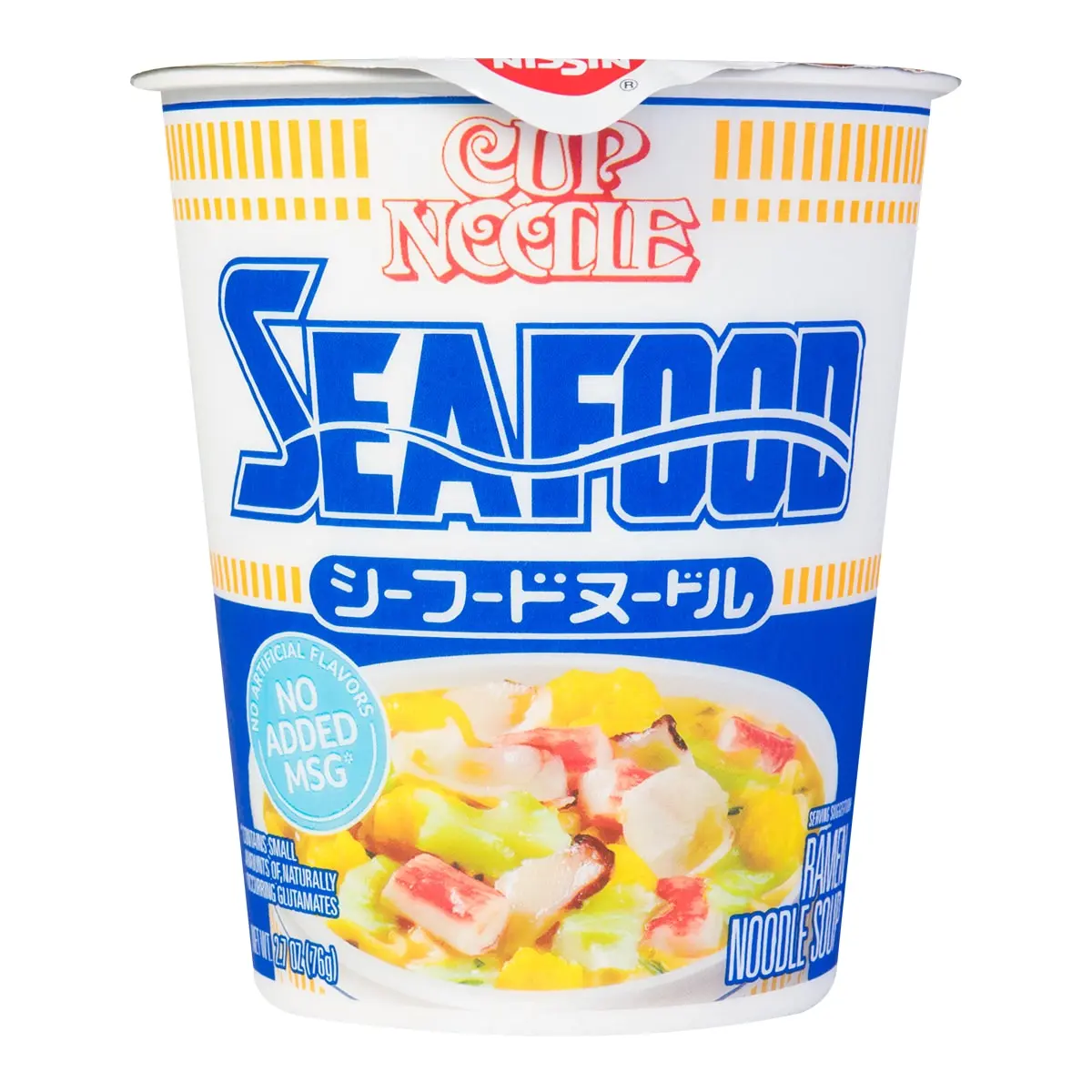 NISSIN Seafood Flavor Cup Noodles 2.68 oz - Authentic Japanese Instant Ramen