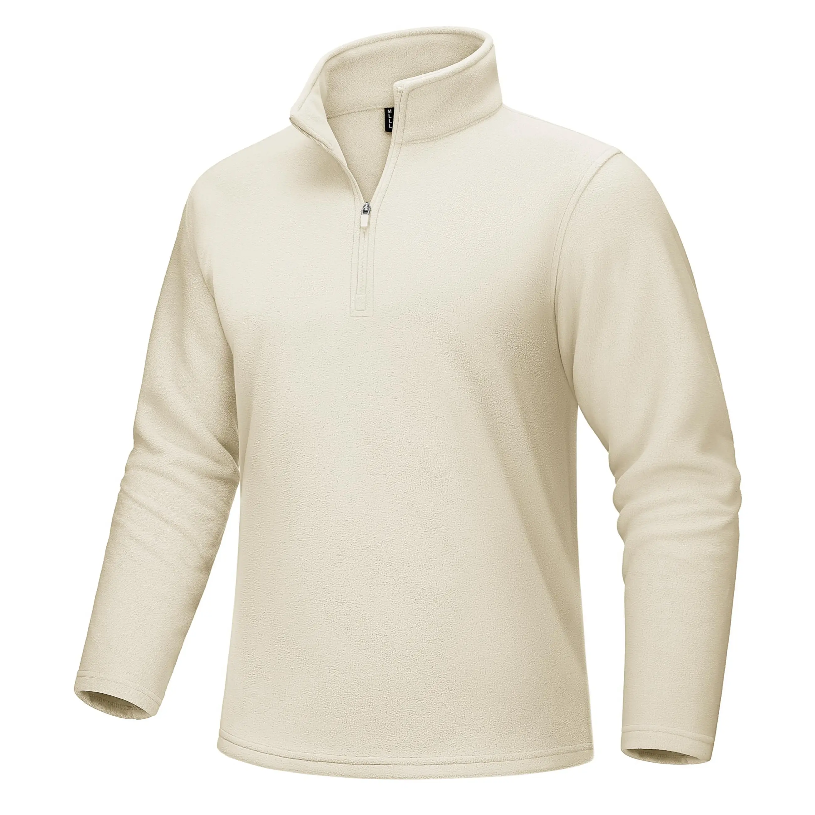 MAGCOMSEN Men's Quarter-Zip Pullover Fleece Sweatshirt - Stand Collar, Long Sleeve Tops - Polyester Fabric, Suitable for Pairing with Jeans, Slacks - Menswear Thermal Layer, Fit, Soft, Stylish, Casual