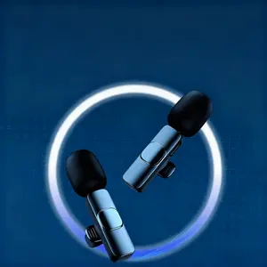 Android phone wireless microphone – a plug-and-play wireless microphone with two microphones, compatible with iPhone 15, USB-C phones, video recording, interviews, video logs, automatic sync, and noise-canceling Bluetooth. microphone for content Connectio